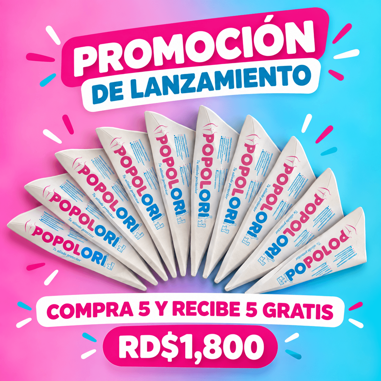 Promoción 2x1 Combo 5 Popolori